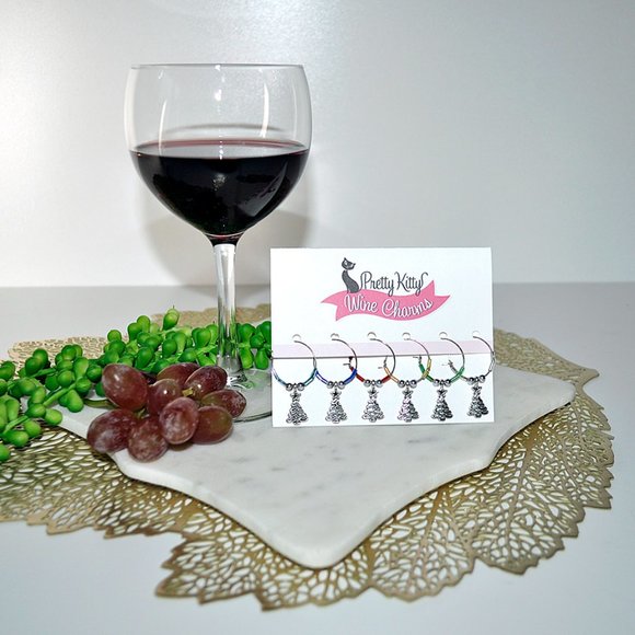 🍷Set of 6 Handmade Wine 🍷Charms (Various Themes Available) - Picture 7 of 11